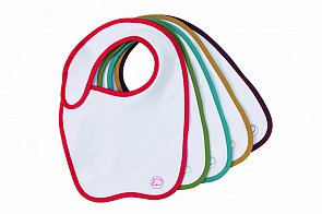 Набор из 5 нагрудников, 100% хлопок, застежка сбоку на липучке (Bebe Confort, 31000312)